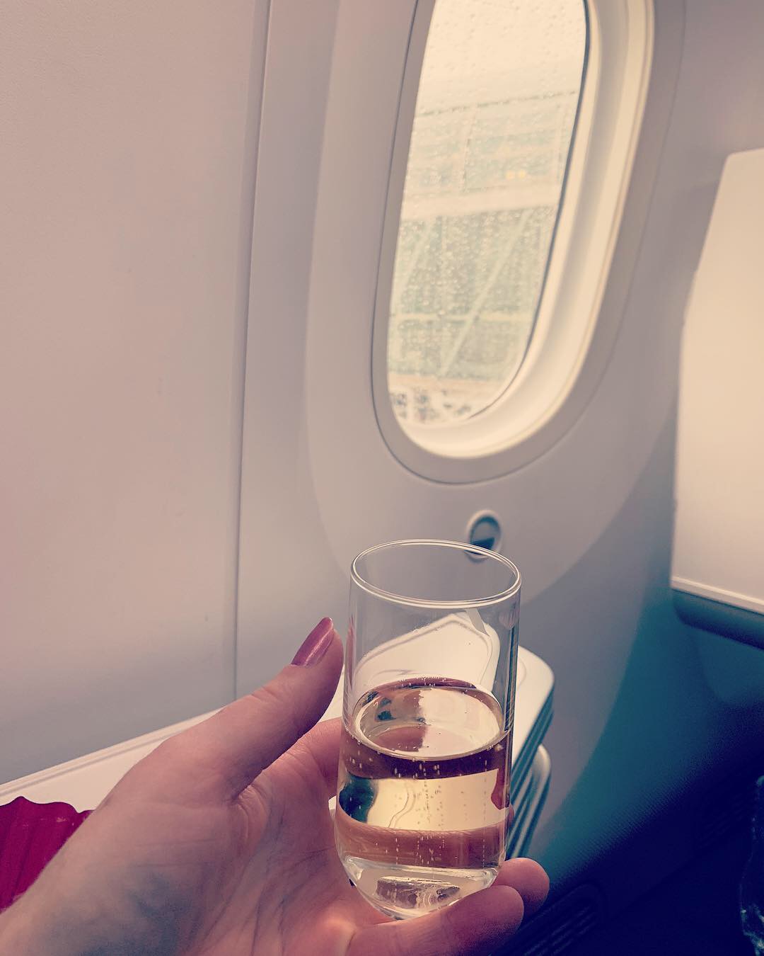 Champagne on Air France 787