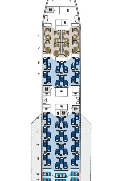 B787-9 layout business class Club World british airways