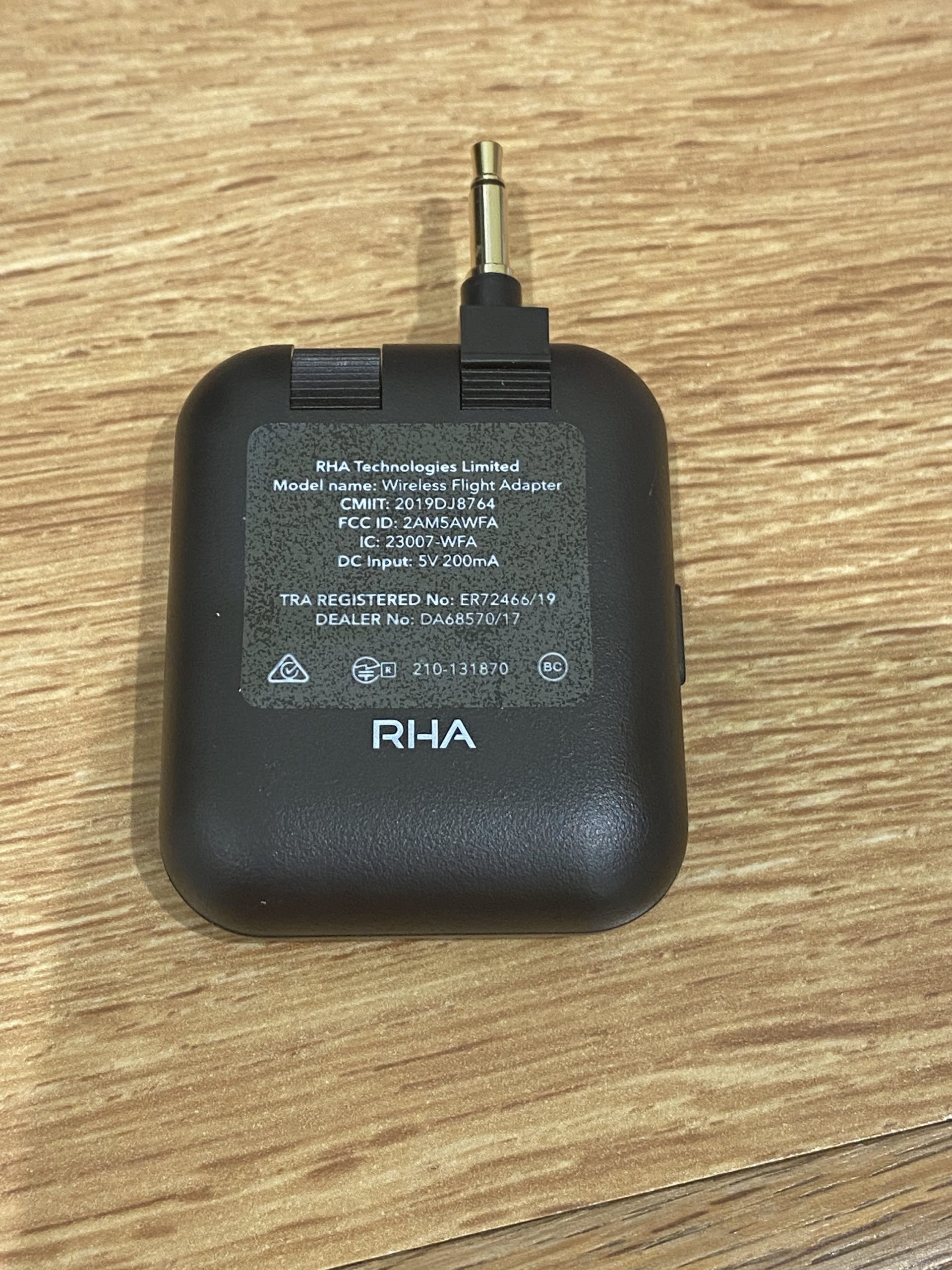 Technology review: RHA wireless flight adaptor – Business Traveller