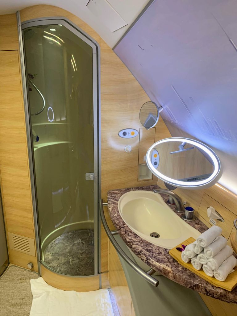 Emirates First class shower