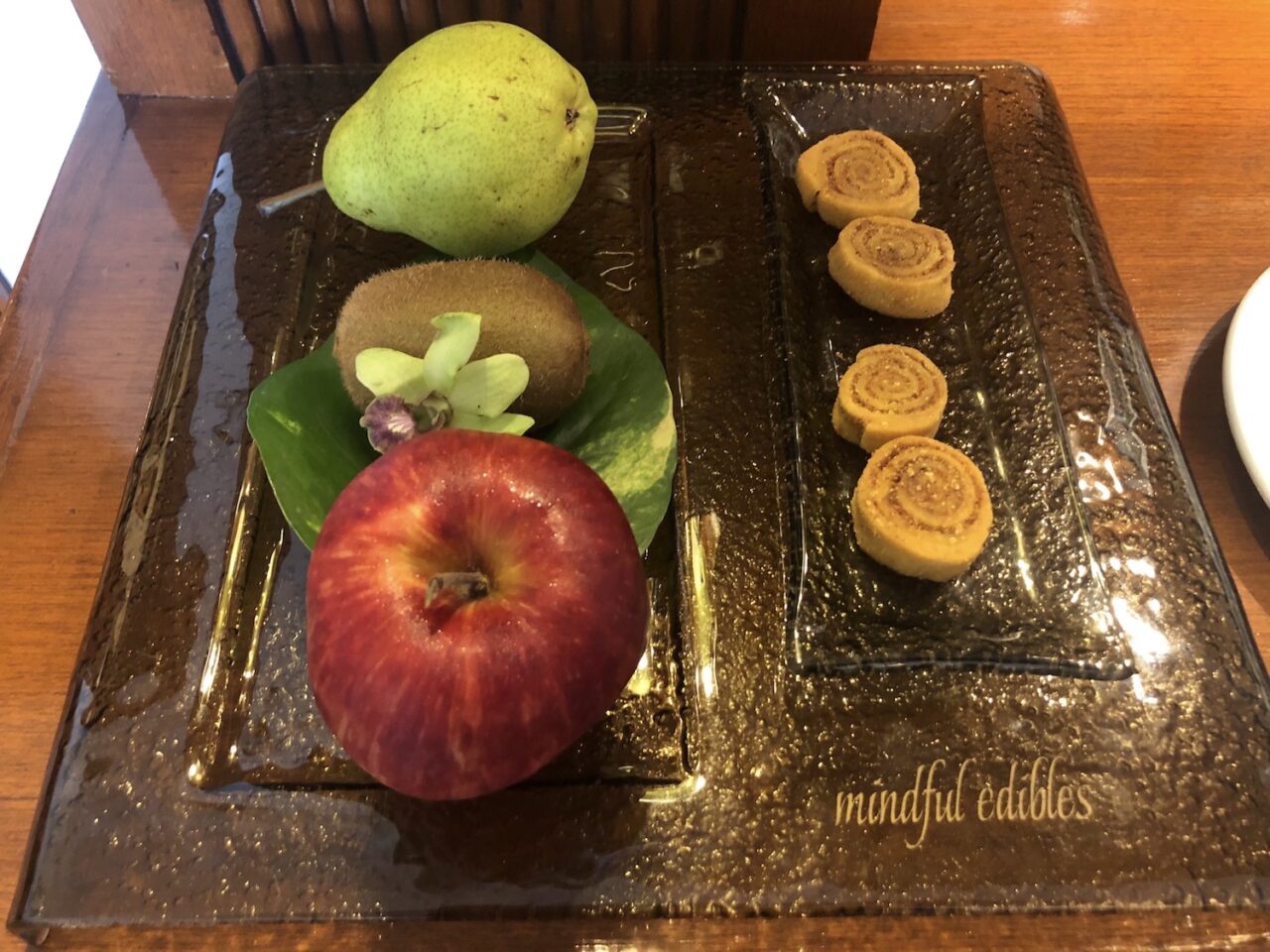 fruits and indian snacks 