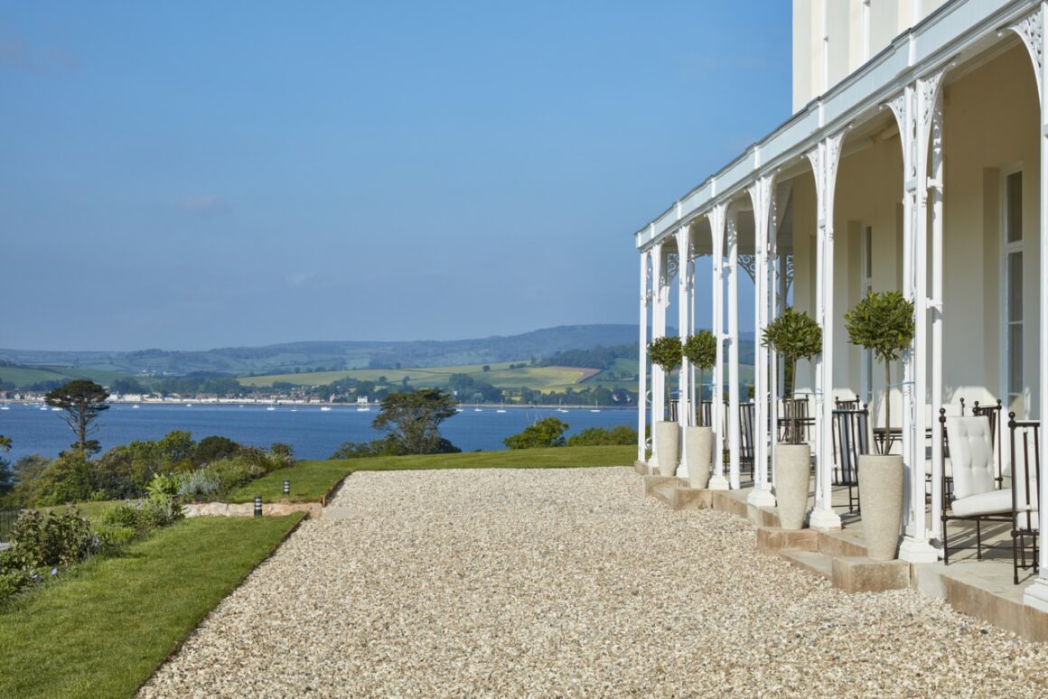 outside Lympstone Manor, Devon - Top 10 Luxury Hotels for your next UK Staycation 