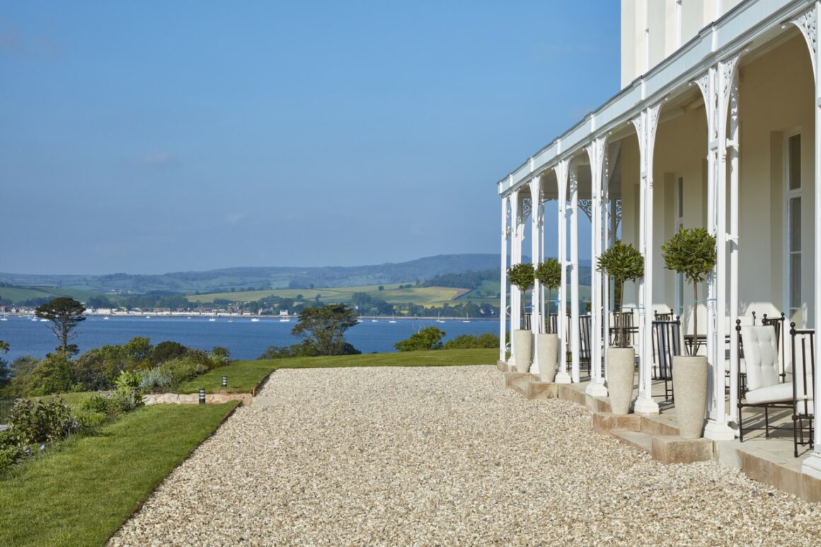 outside Lympstone Manor, Devon - Top 10 Luxury Hotels for your next UK Staycation