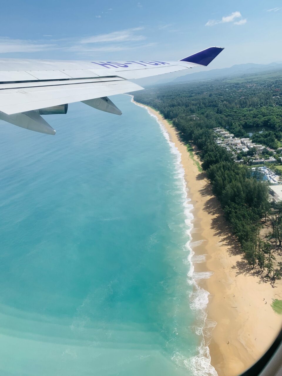 Thai Airways 747 heading out of Phuket