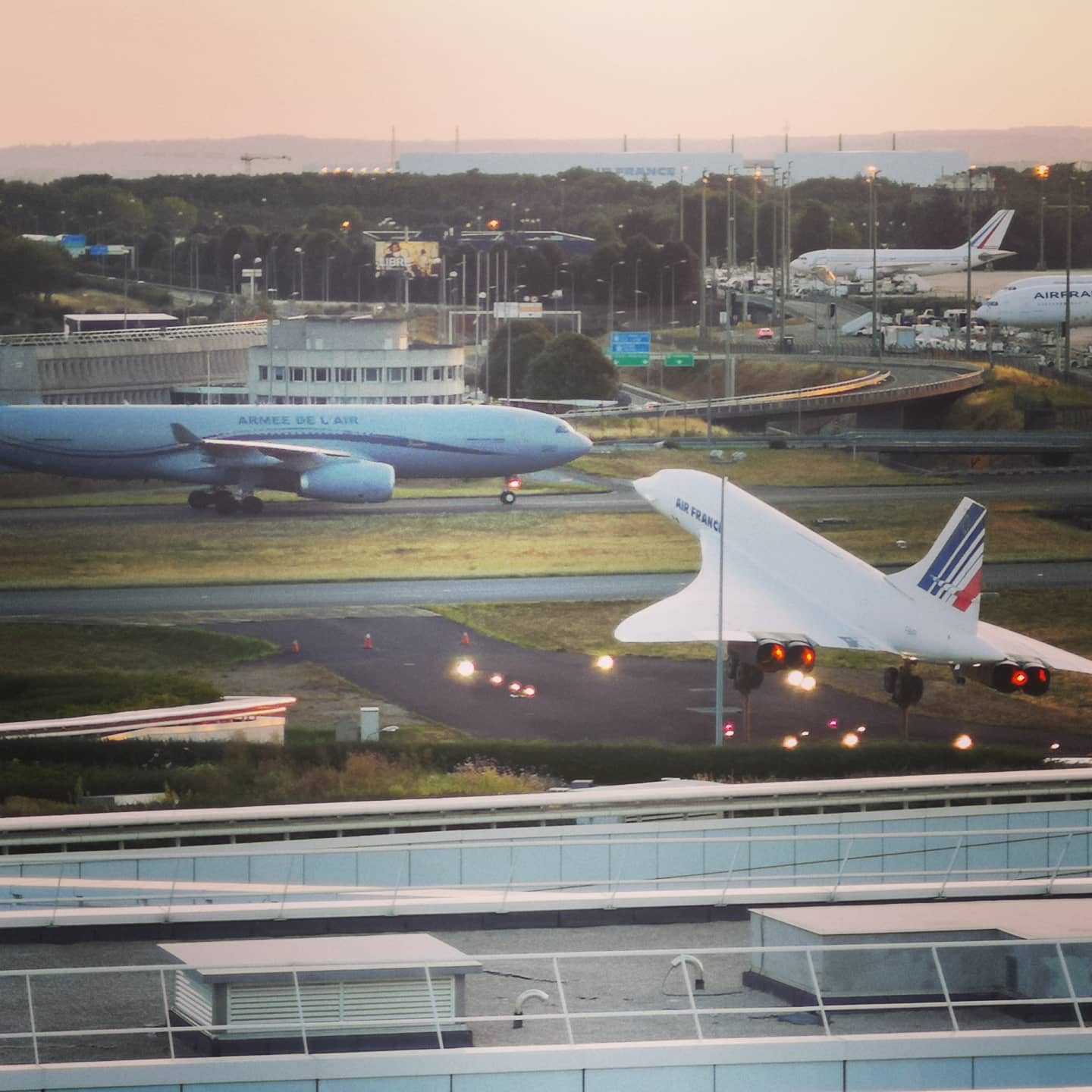 view from Hilton Charles de Gaulle room