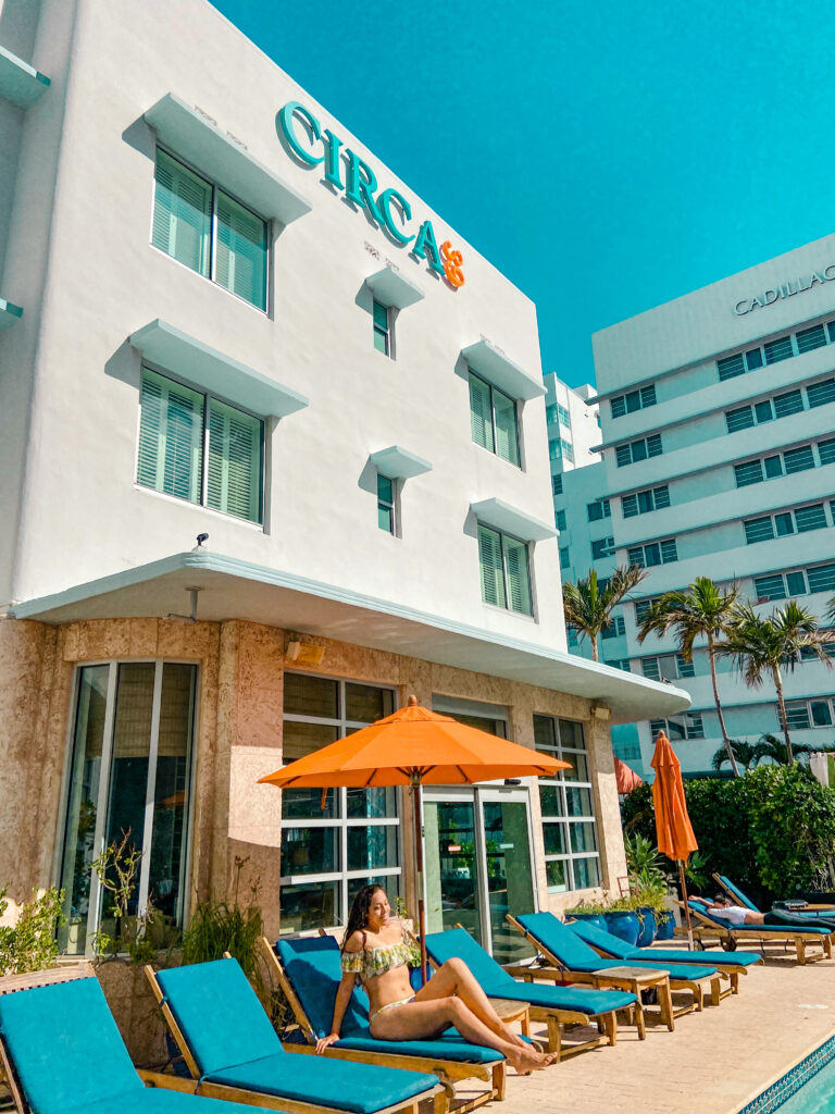 Pool side at Circa 39 Beach Hotel Miami