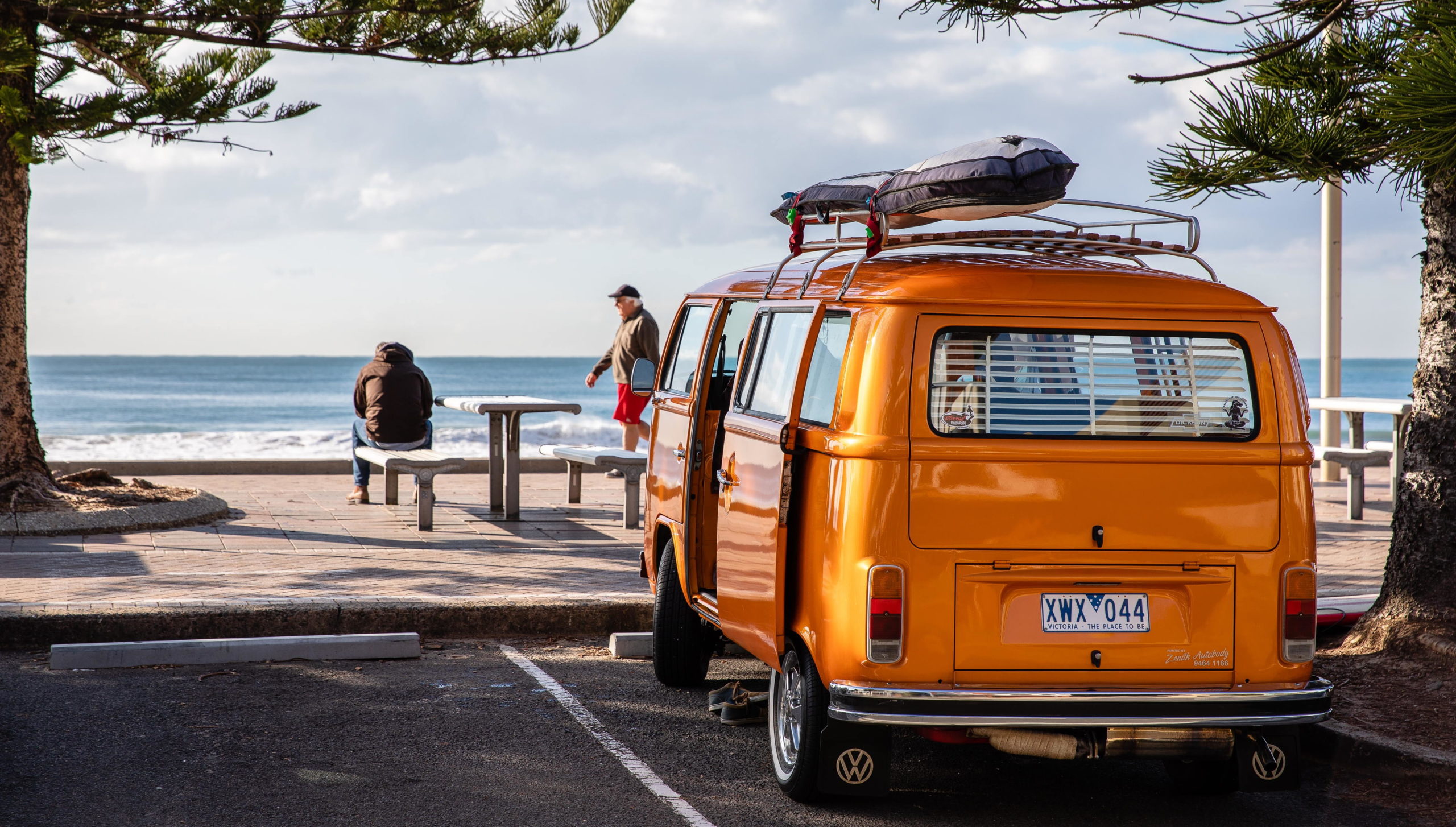 Van on Australian coast