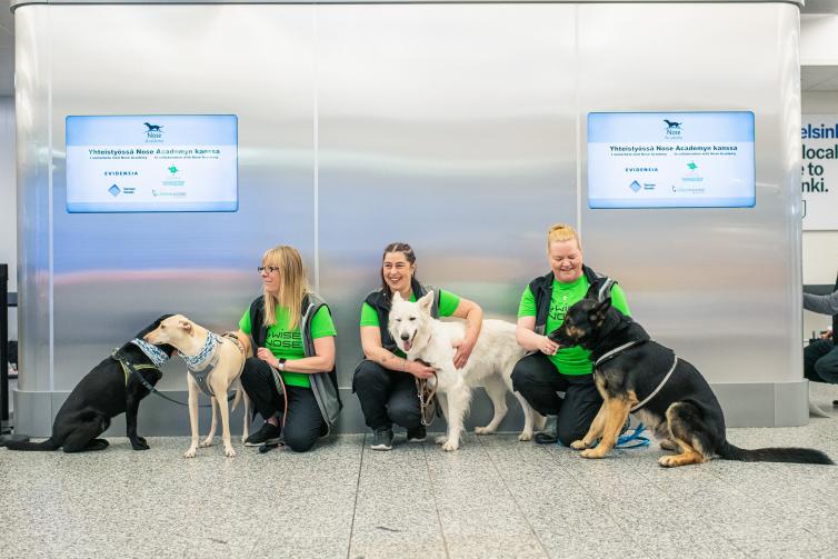 NEWS: New rapid saliva test to be trialled in European airports & Helsinki trials COVID detection dogs - Turning left for less