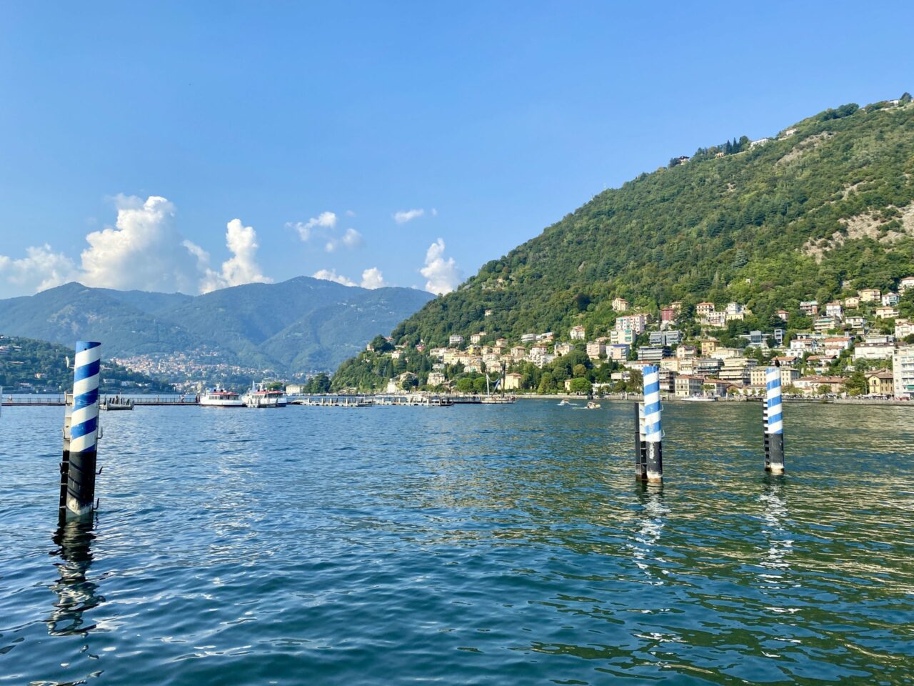 View from the ferry terminal in Como