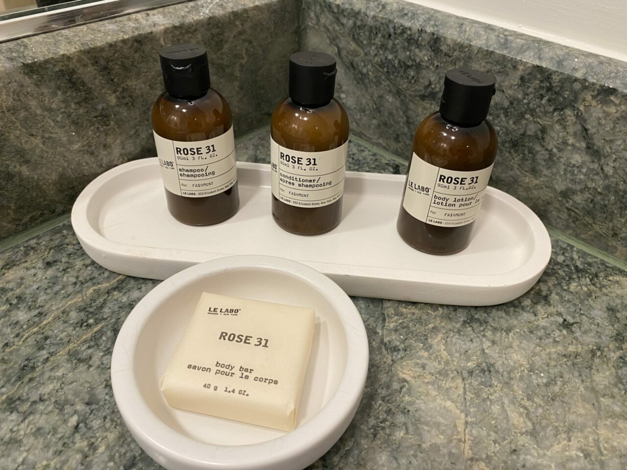 Fairmont Royal Pavilion Hotel Toiletries