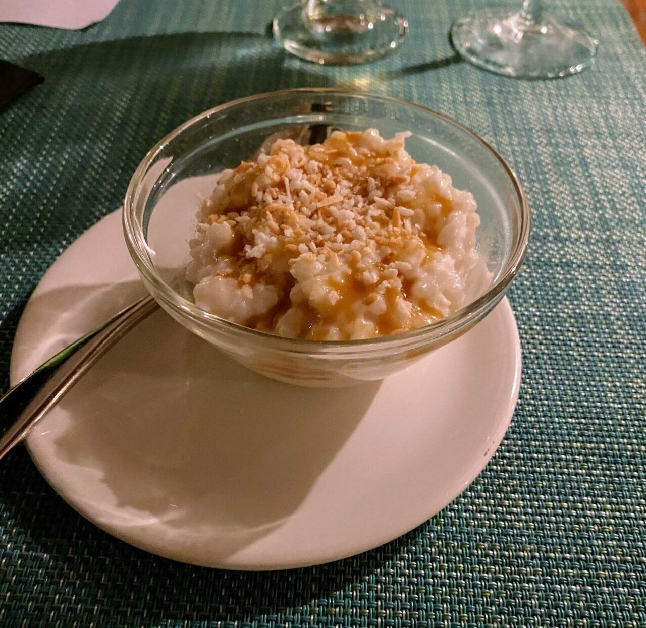 Coconut rice pudding