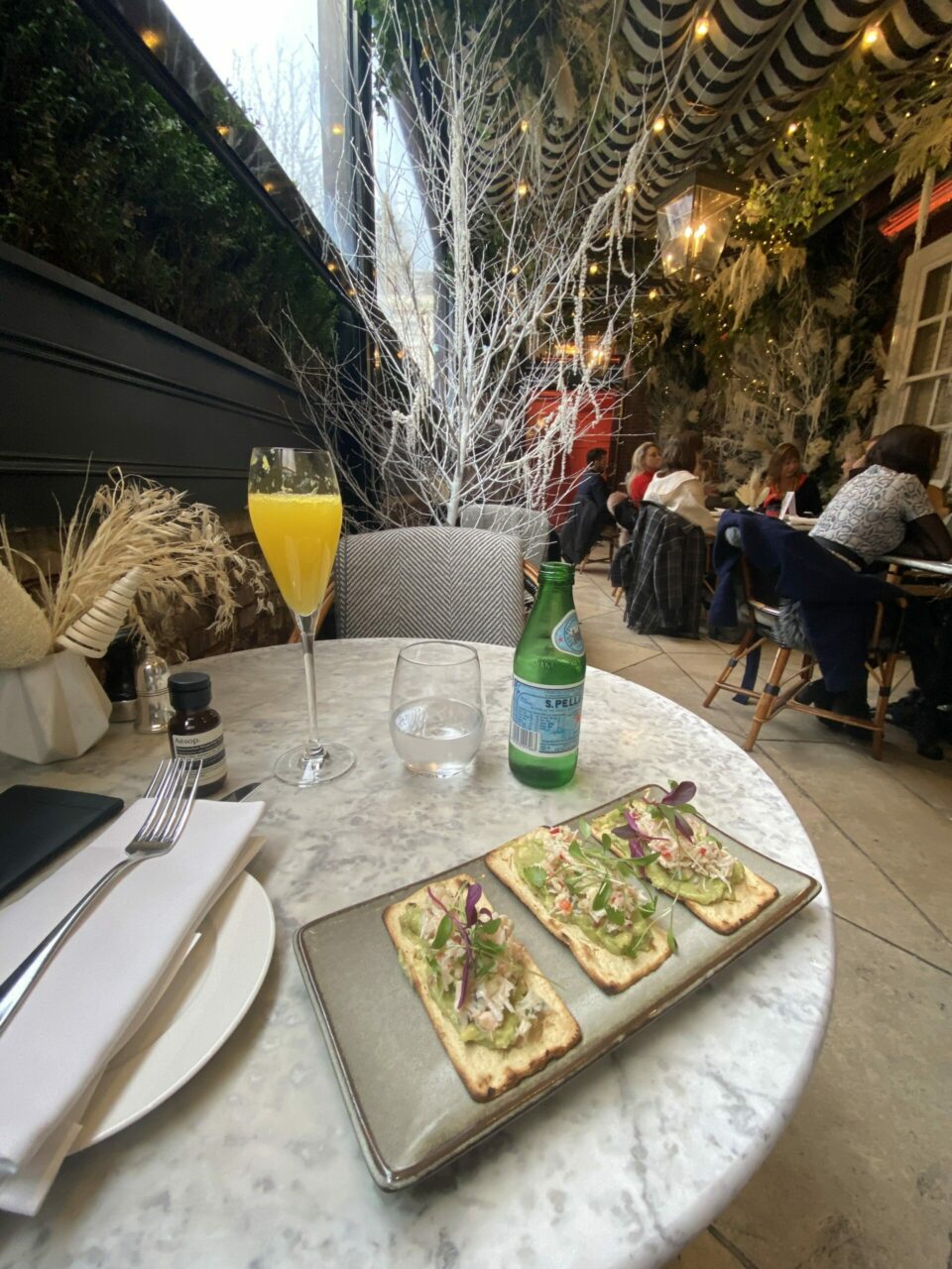 Dalloway Terrace at Conrad St James London Food