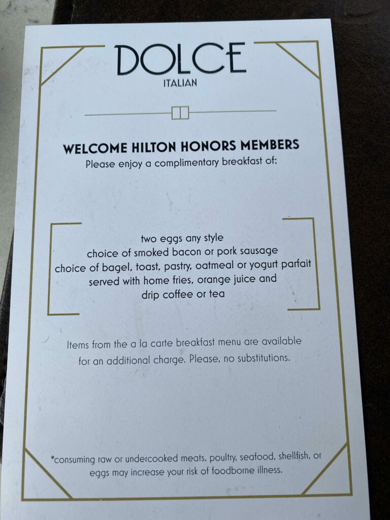 Dolce Menu 