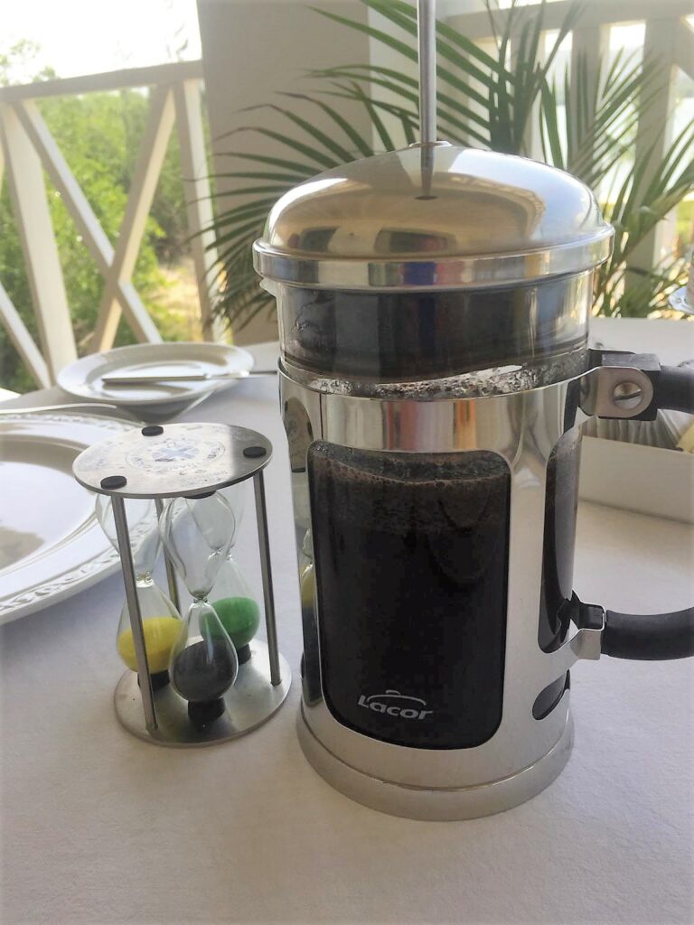 French Press at Excellence Oyster Bay hotel 