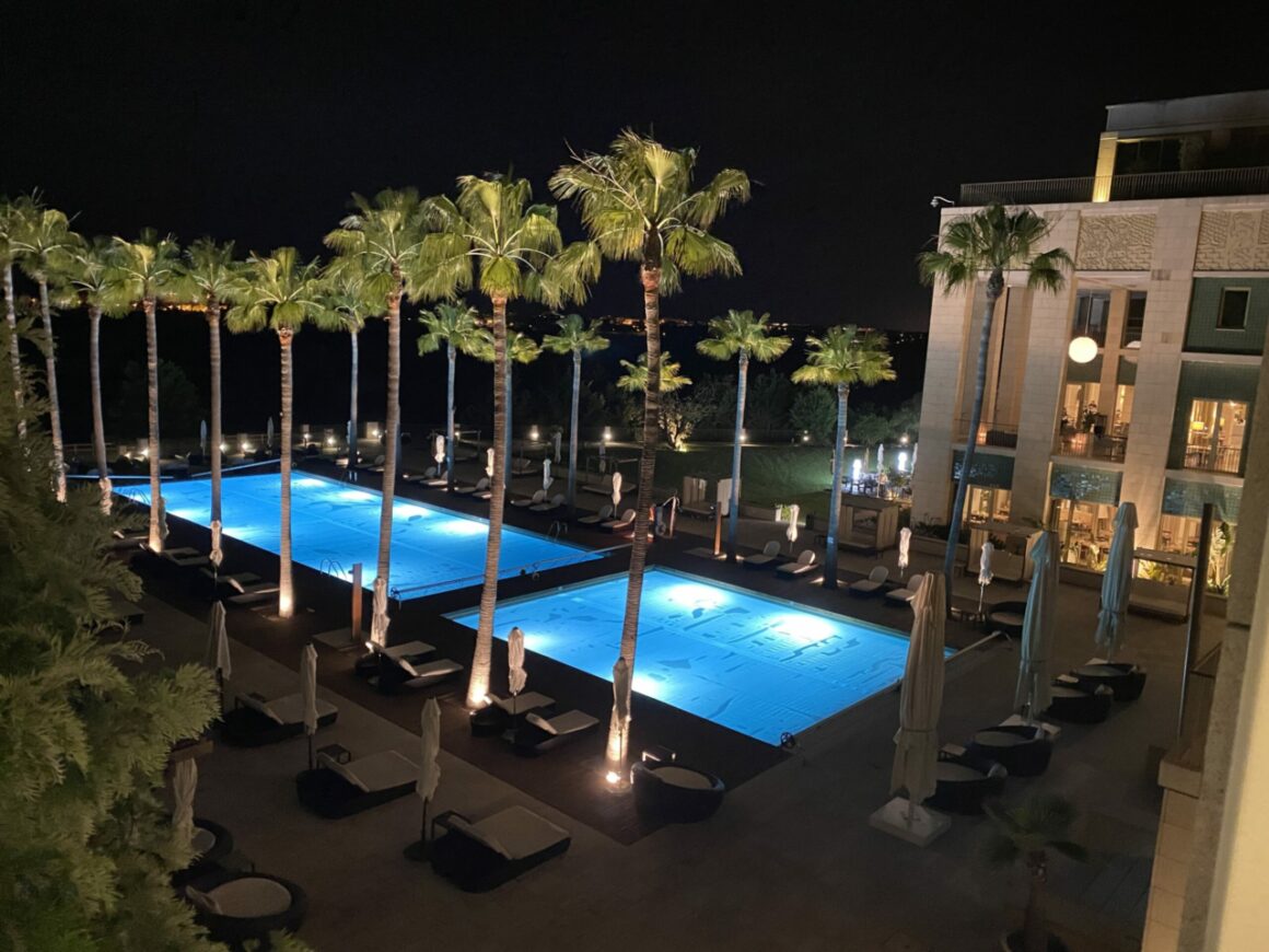 Night view at Anantara hotel Vilamoura