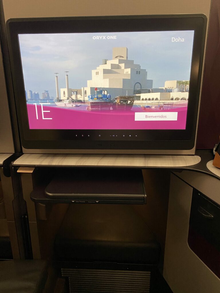 Qatar A350-1000 QSuites IFE Screen 