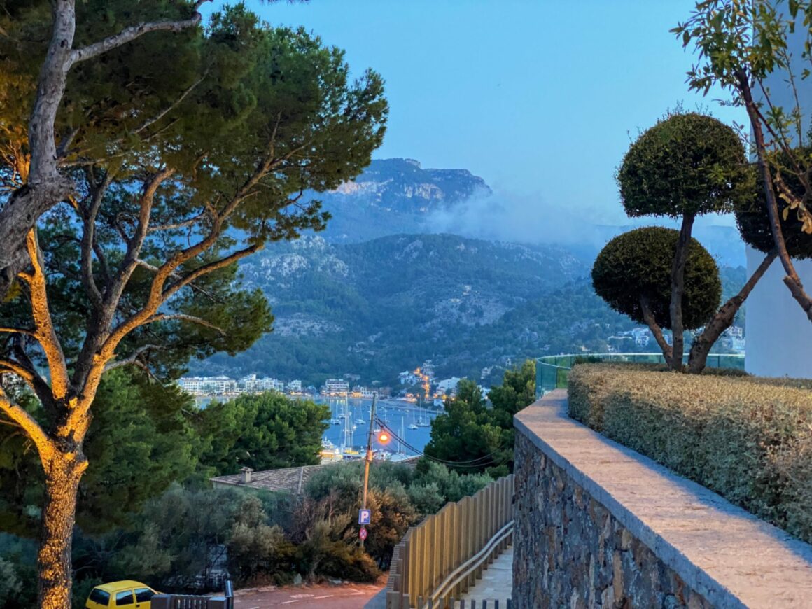 View from entrance of Jumeirah Port Soller