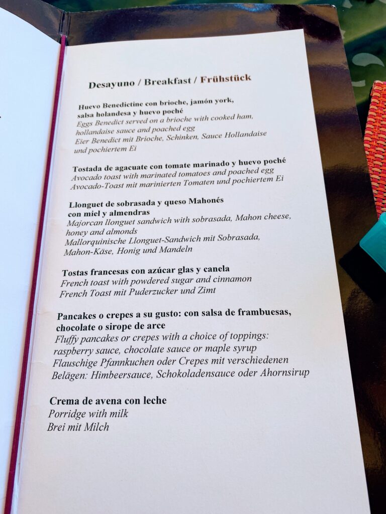 Breakfast Menu