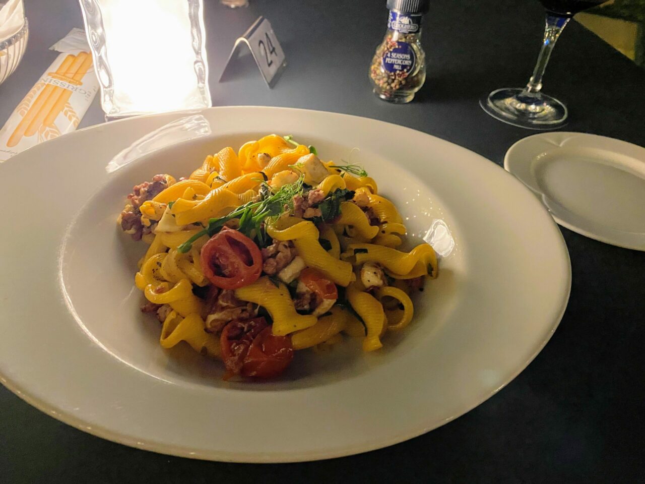 local pasta dish with Maltese sausage