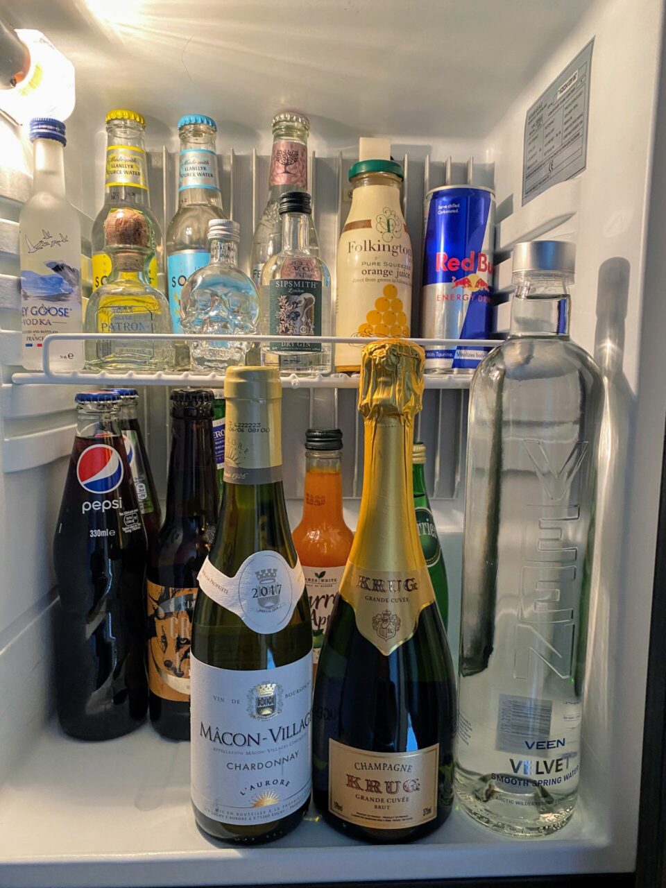 The London EDITION hotel refrigerator 