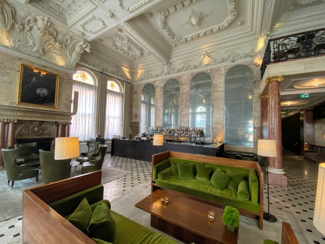 The London EDITION hotel lobby and bar 