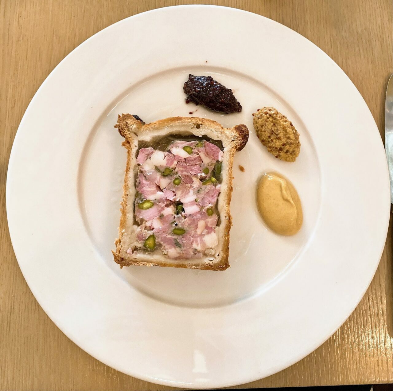 Pork Pie at Berners Tavern 