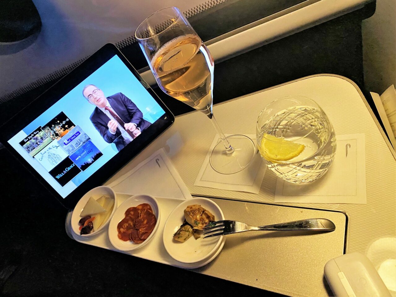 British Airways First B777 IFE Screen 