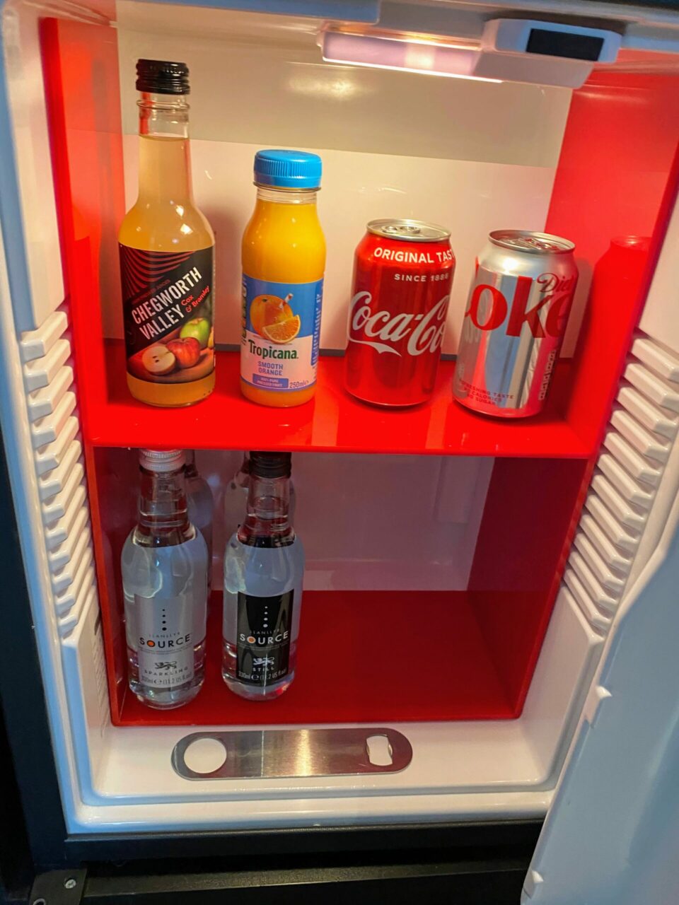 Mini bar at Andaz London Liverpool Street by Hyatt 