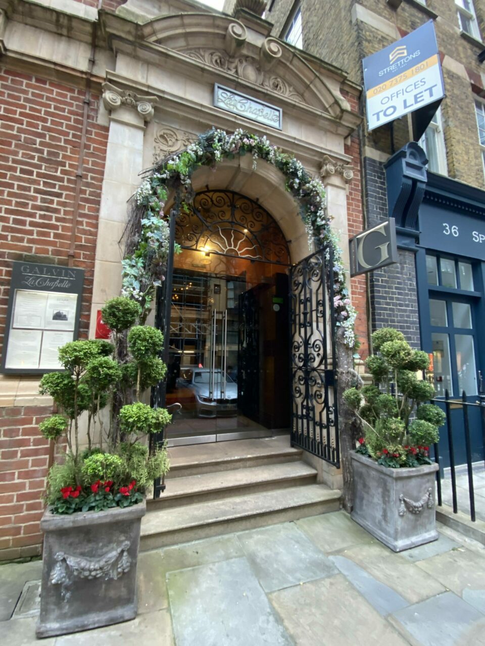 Michelin-starred Galvin La Chappelle outside 