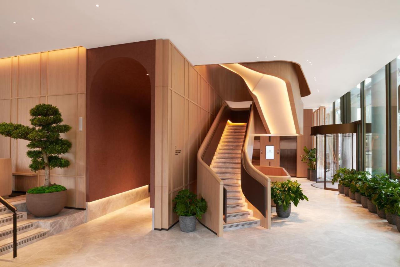 Signature staircase at Pan Pacific Hotel London