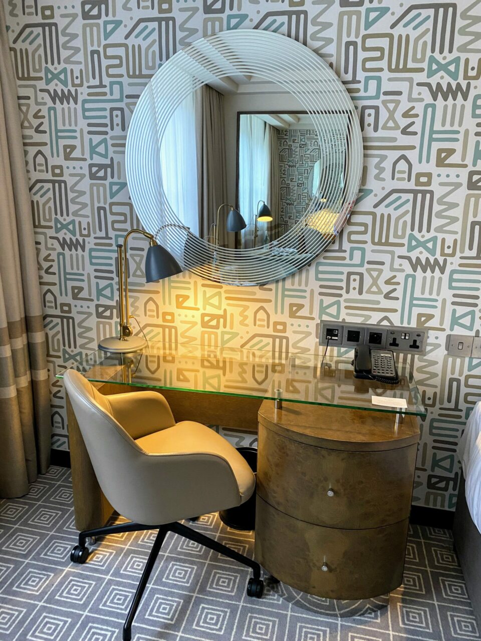 The Marylebone Hotel table and desk