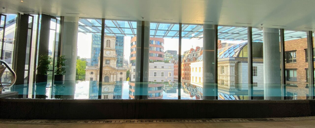 empty swimming pool at Pan Pacific London