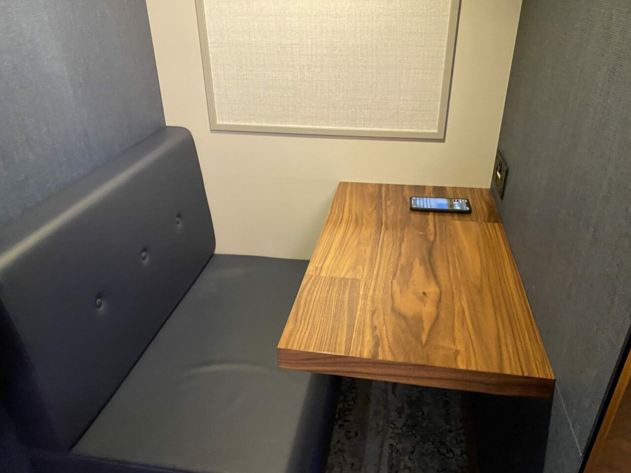 American Express New Centurion Lounge table 