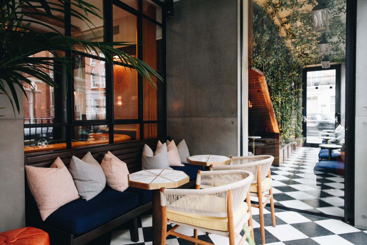 summer terrace for hotel and bar