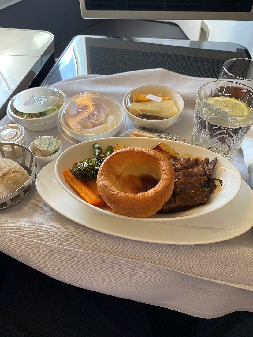 BA Club World First dish