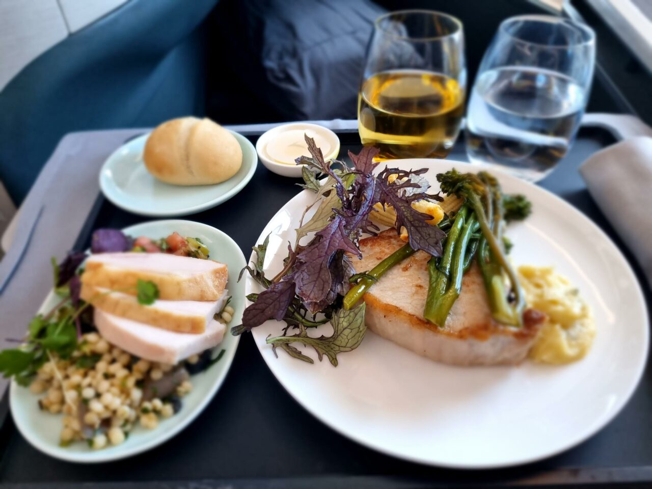 Cathay Pacific Business Class meal 