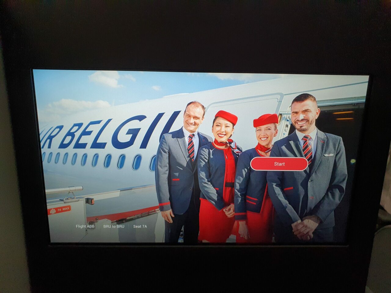 Air Belgium A330-900neo Business class IFE Screen 