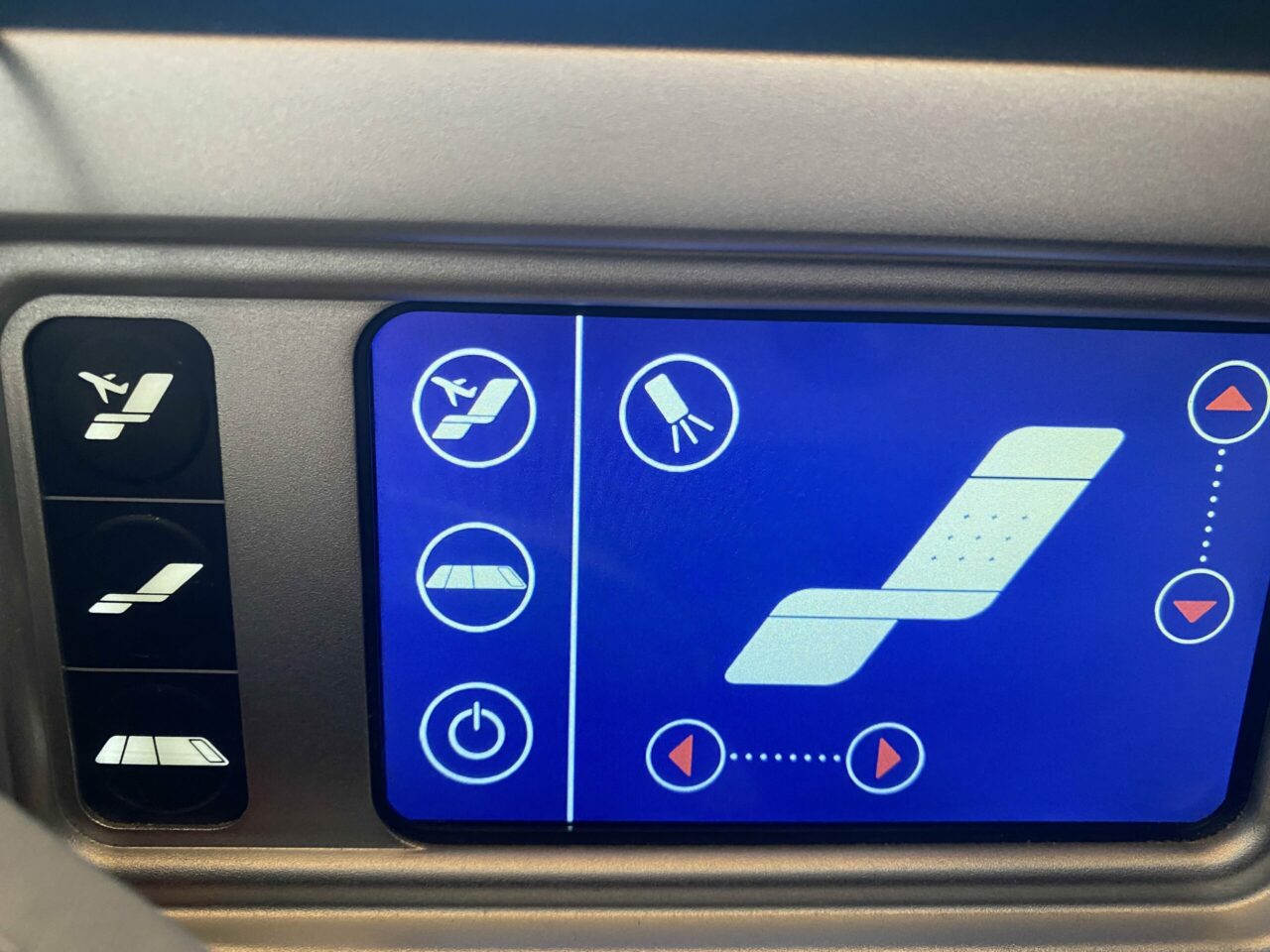British Airways A350 Club Suites seat control