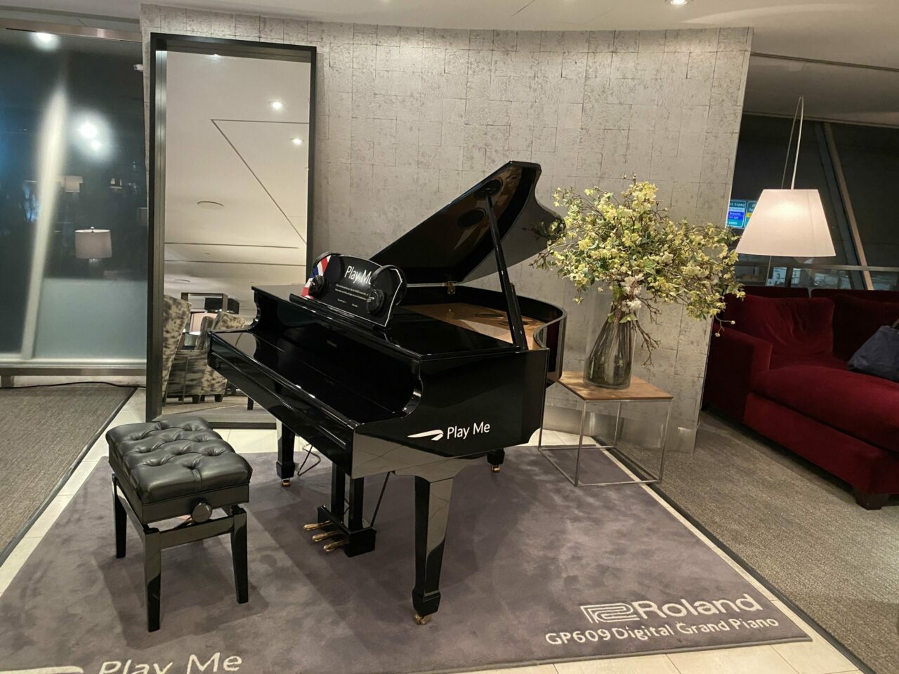 Piano at British Airways Concorde Room 