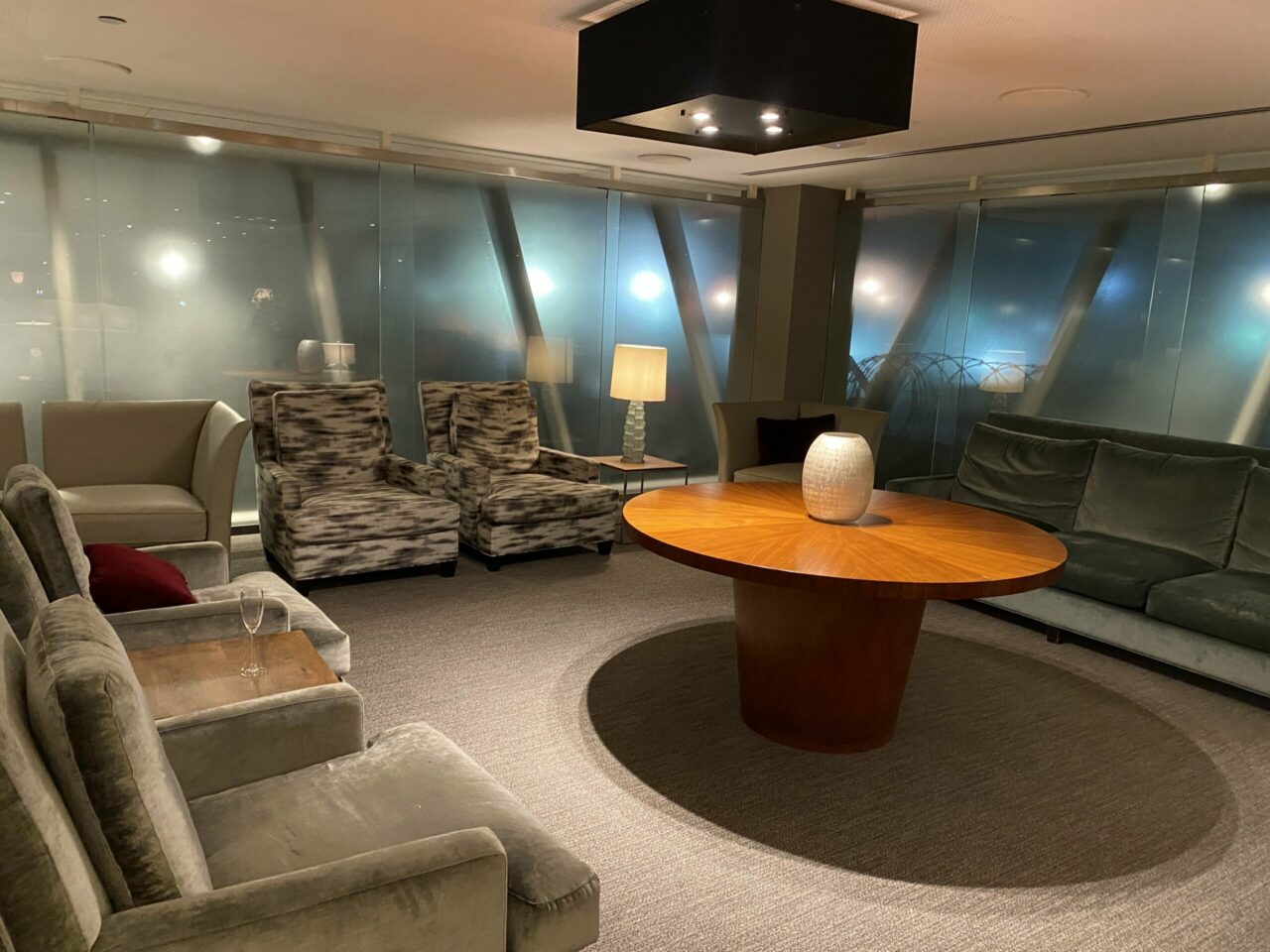 British Airways Concorde Room lounge look inside 