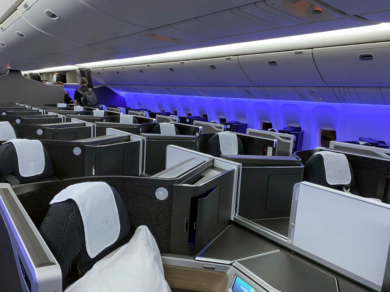 British Airways B777 Club Suites cabin 