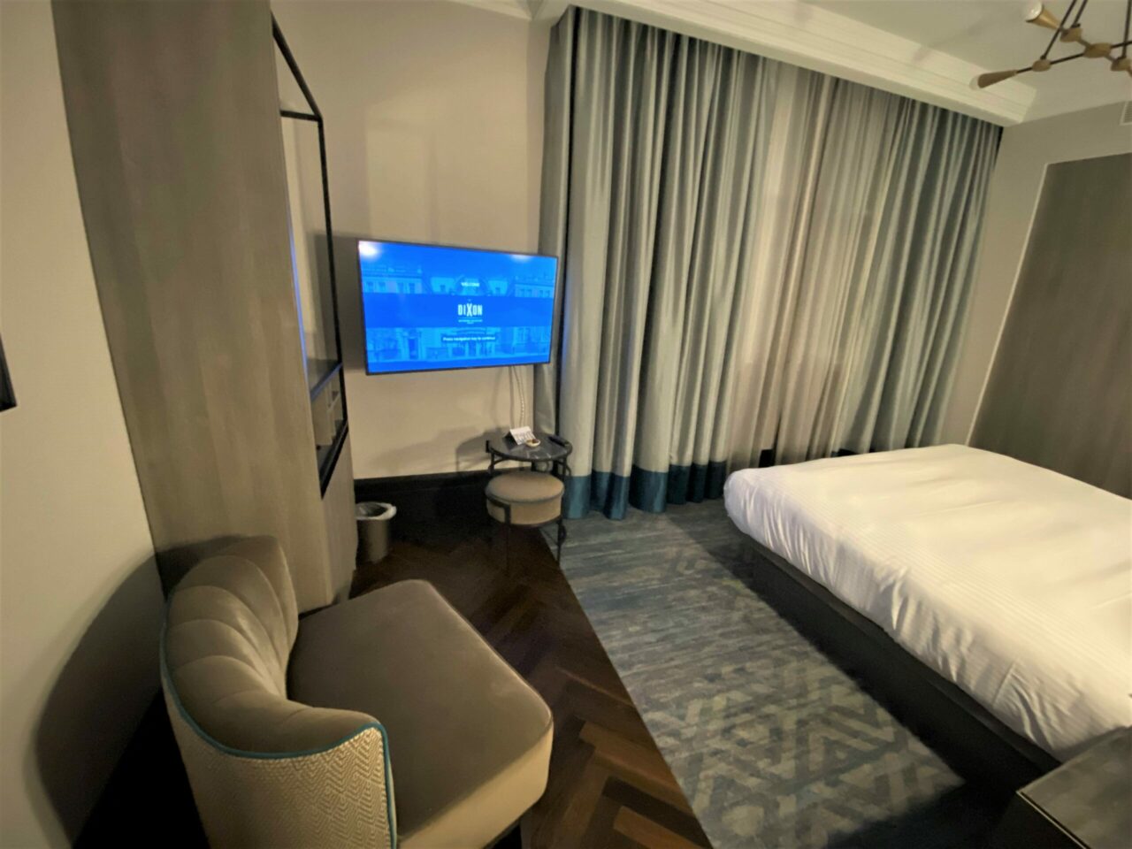 The Dixon hotel room 
