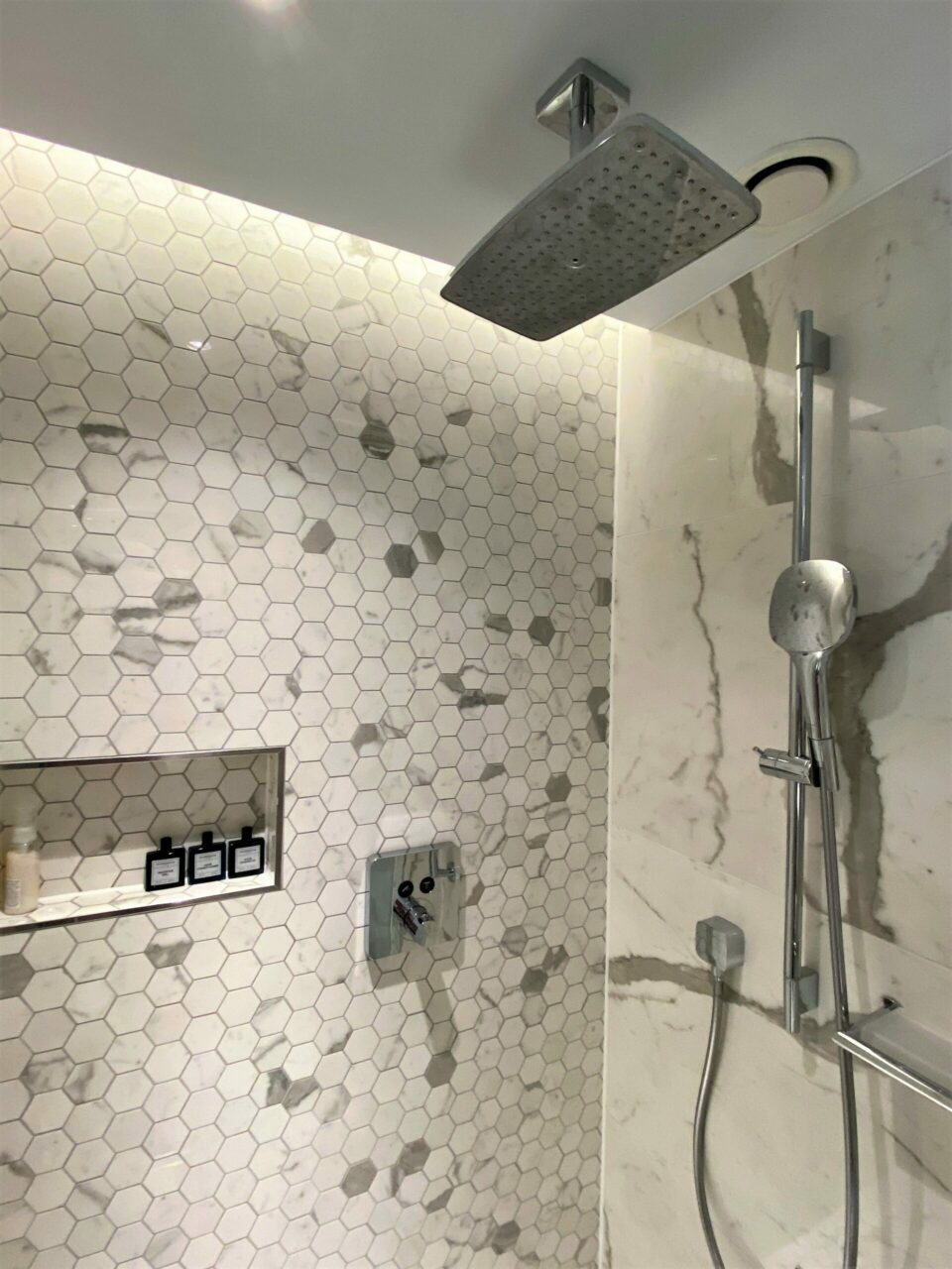 The Dixon hotel shower room