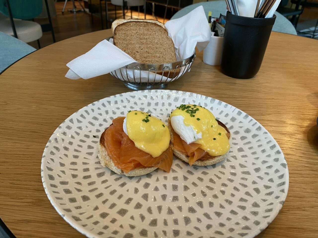 Eggs Benedict with Salmon 