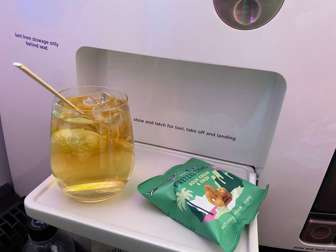 Virgin Atlantic Upper Class B787 snack 