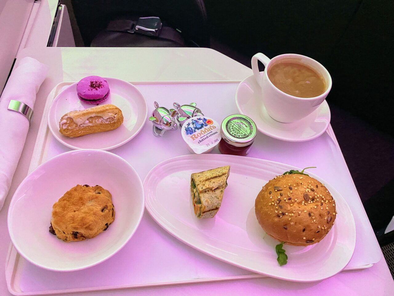 Virgin Atlantic Upper Class B787 afternoon tea 