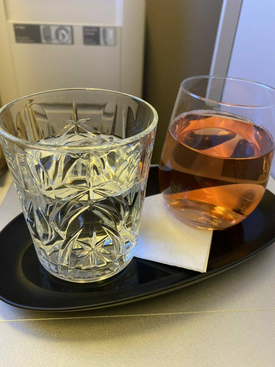 British Airways Club World B777-300ER alcohol 