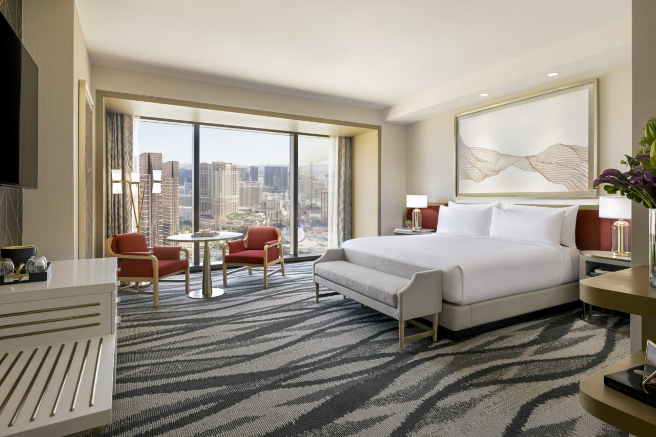 Conrad & Hilton hotels Las Vegas review room 