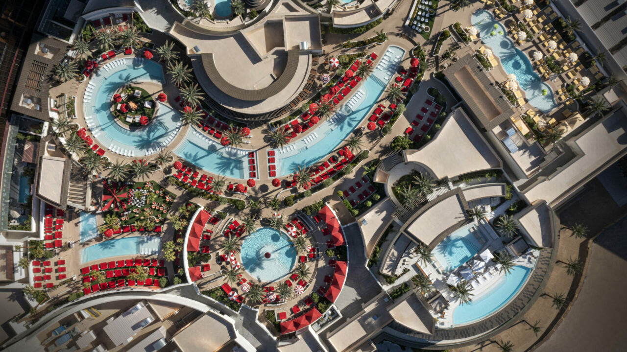 Conrad & Hilton hotels Las Vegas review pool 