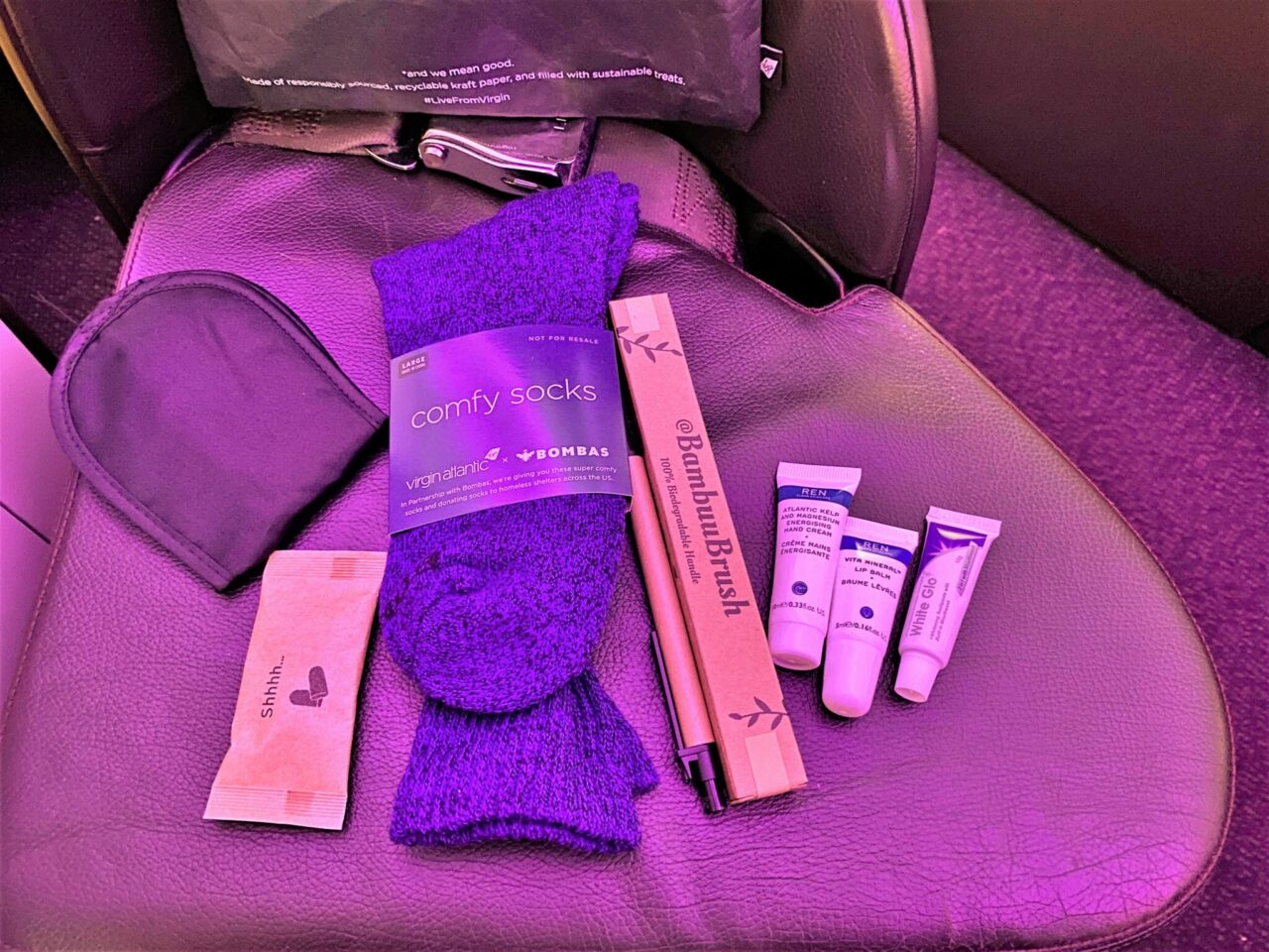 Virgin Atlantic B787 Upper Class amenities 